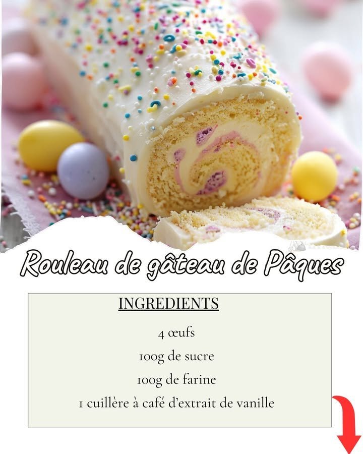 Rouleau de Gâteau de Pâques