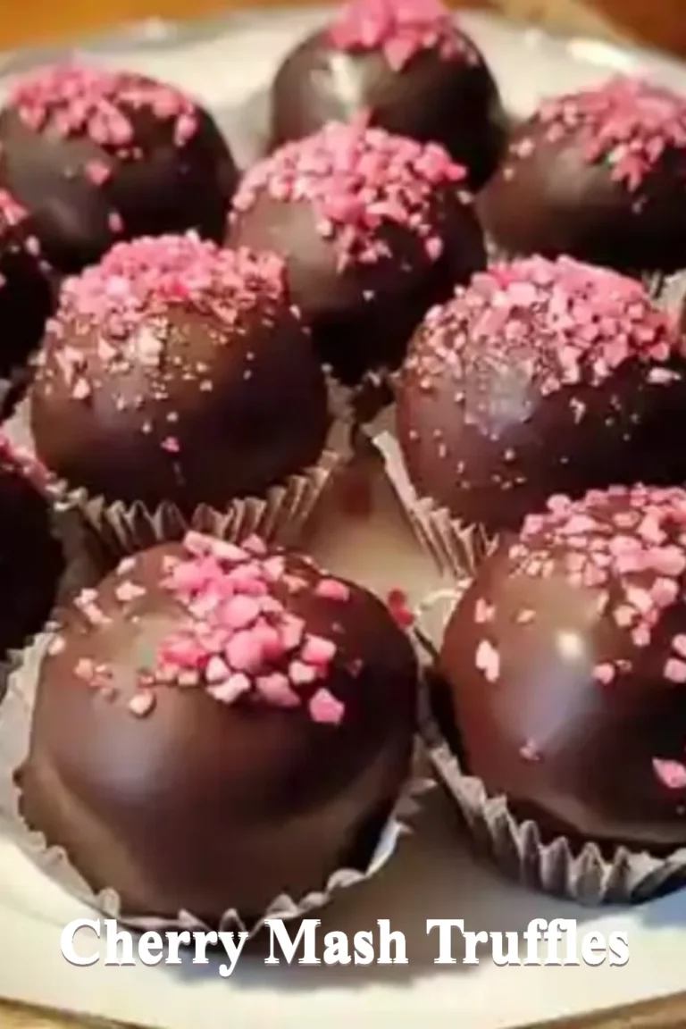 Delicious Cherry Mash Truffles made with cherry and chocolate, perfect for desserts.
