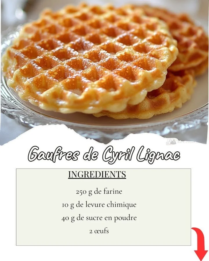 Gaufres croustillantes de Cyril Lignac, prêtes à déguster