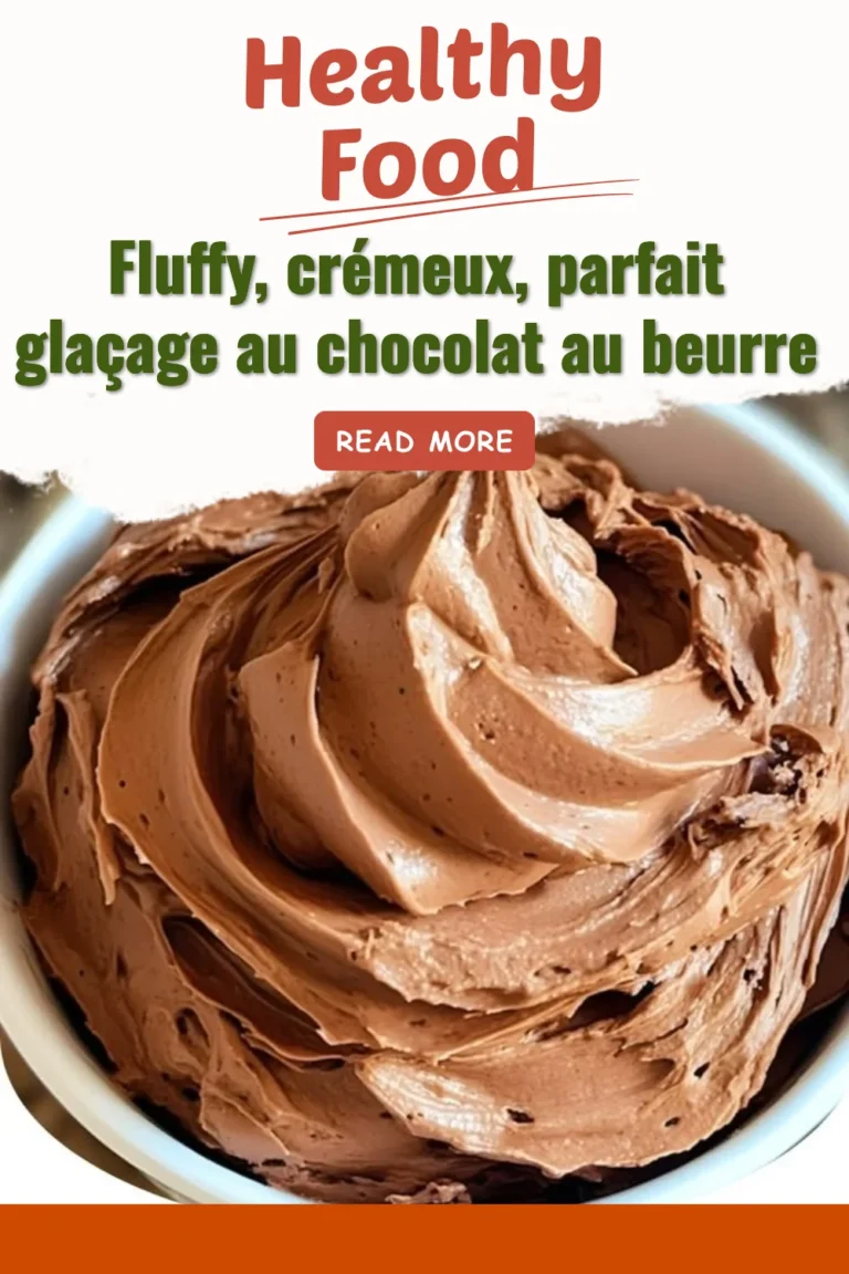 Glaçage au chocolat crémeux et fluffy sur un gâteau