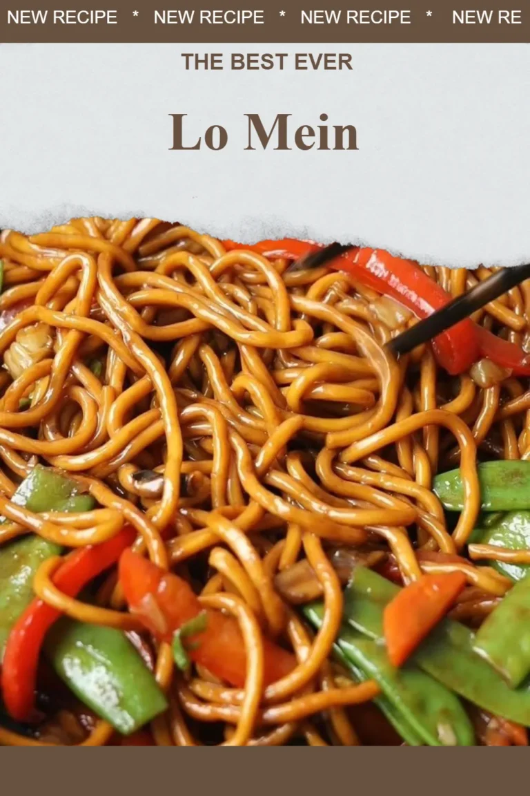 Bol de Lo Mein avec légumes colorés et sauce savoureuse