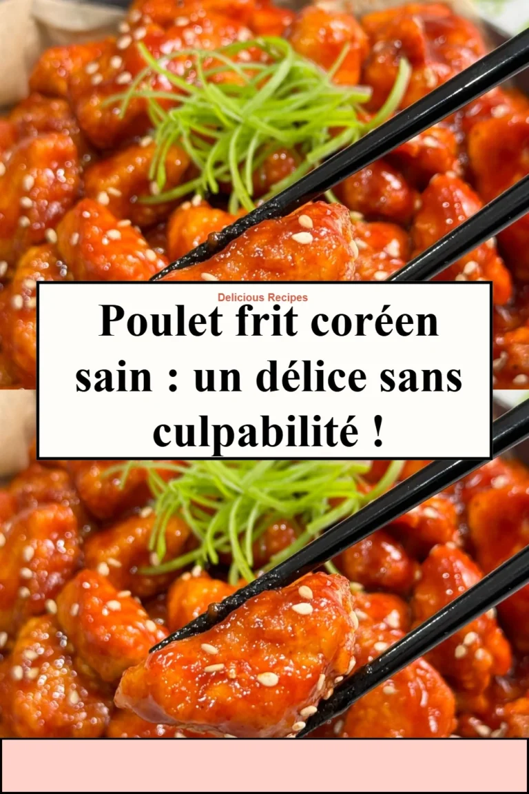 Recette de poulet frit coréen sain, croustillant et délicieux