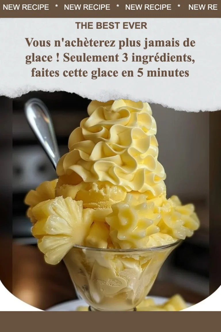 Glace faite maison avec 3 ingrédients, prête en 5 minutes