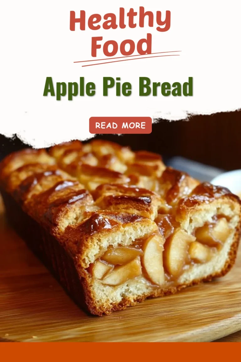 Sliced Apple Pie Bread showcasing apple filling and crumbly topping.