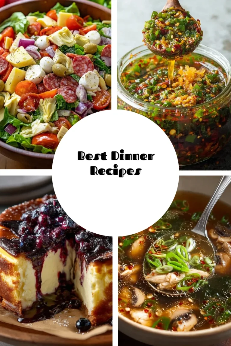 Plate of the best dinner recipes featuring various cuisines and colorful ingredients.