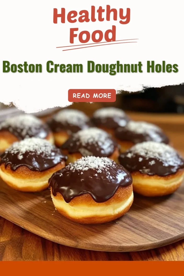 Boston Cream Doughnut Holes with chocolate glaze and creamy filling.