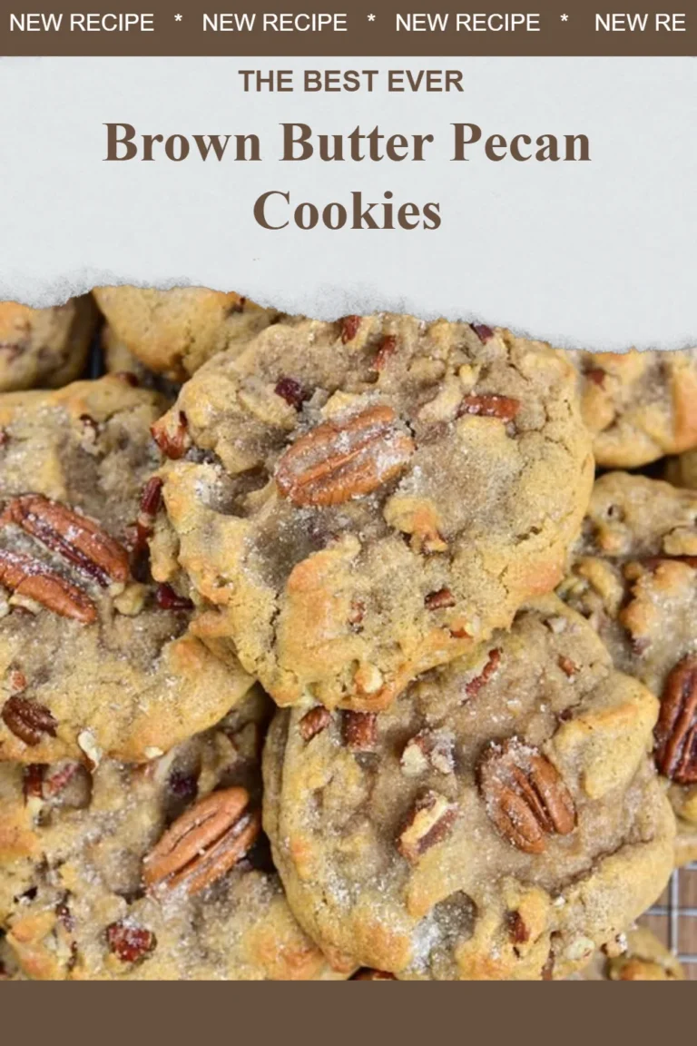 Delicious brown butter pecan cookies fresh out of the oven