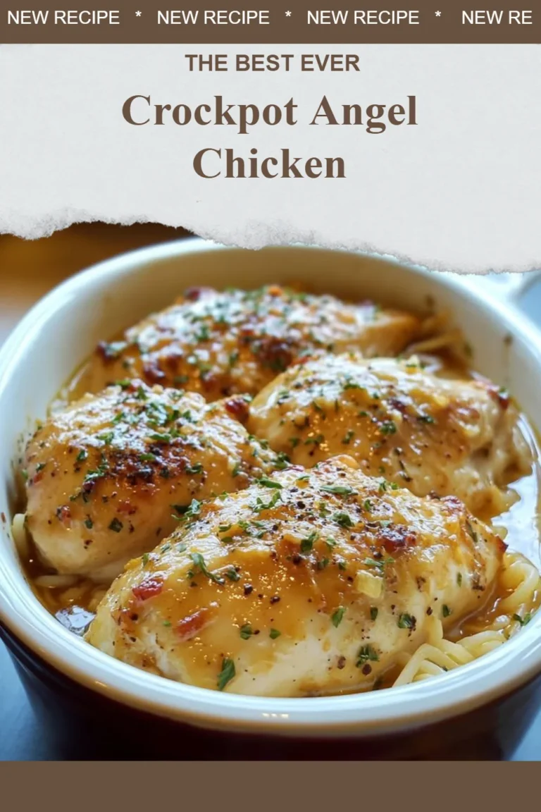 Delicious Crockpot Angel Chicken served with sides