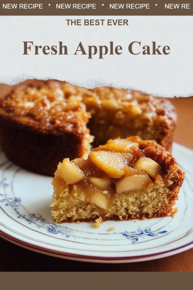 Delicious fresh apple cake with apple slices and cinnamon, served on a plate