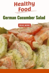 Fresh German cucumber salad made with crisp cucumbers and creamy dressing.
