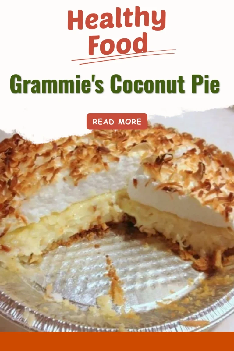 Delicious slice of Grammie's Coconut Pie garnished with coconut flakes