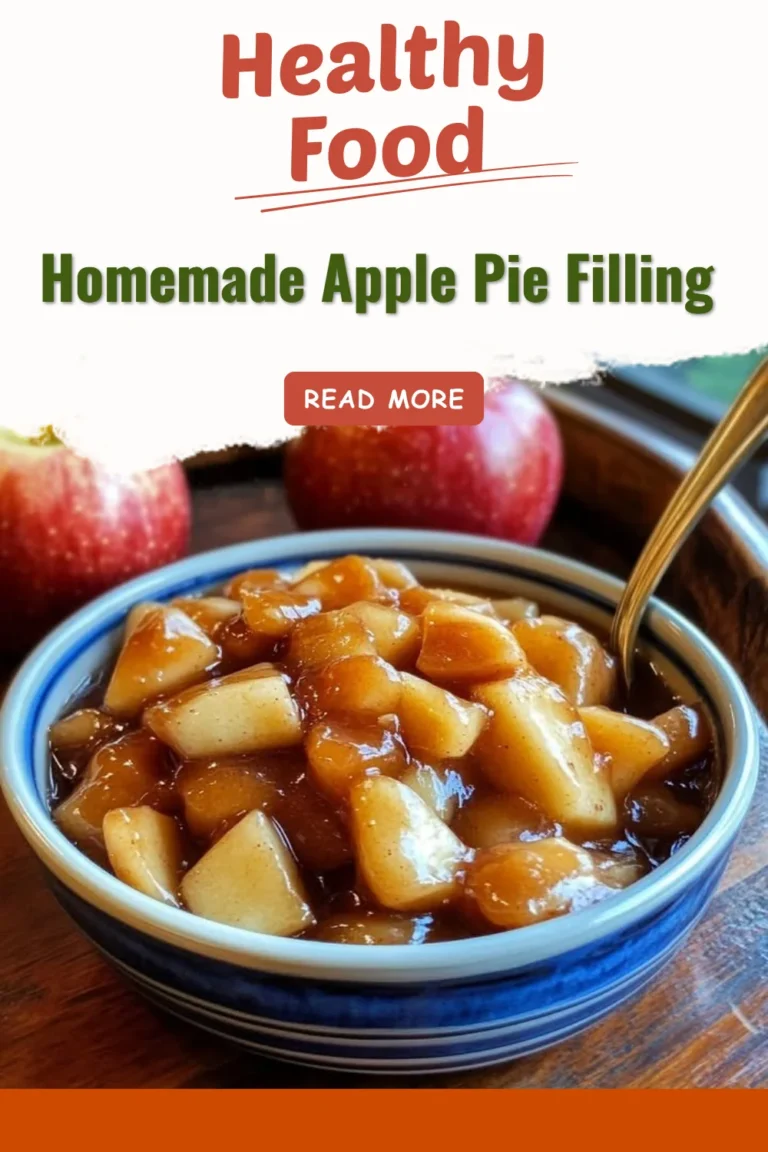 Delicious homemade apple pie filling made with fresh apples and spices.