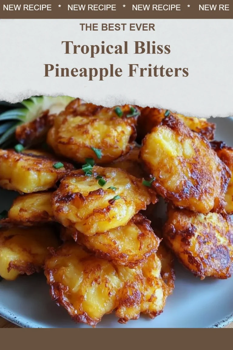 Delicious tropical bliss pineapple fritters served on a plate